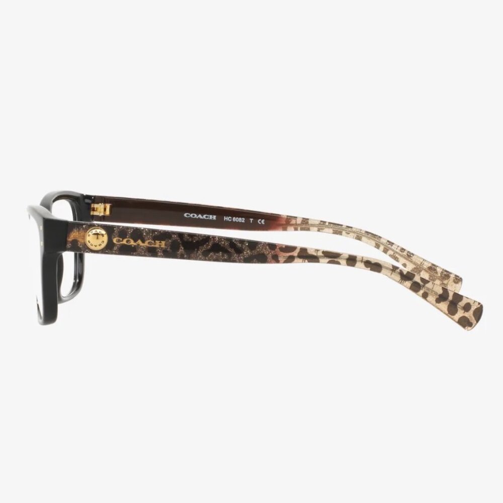 Coach HC6082 Prescription Glasses–Black/Wild Beast Frames–Signature Coach Arms - Picture 6 of 9